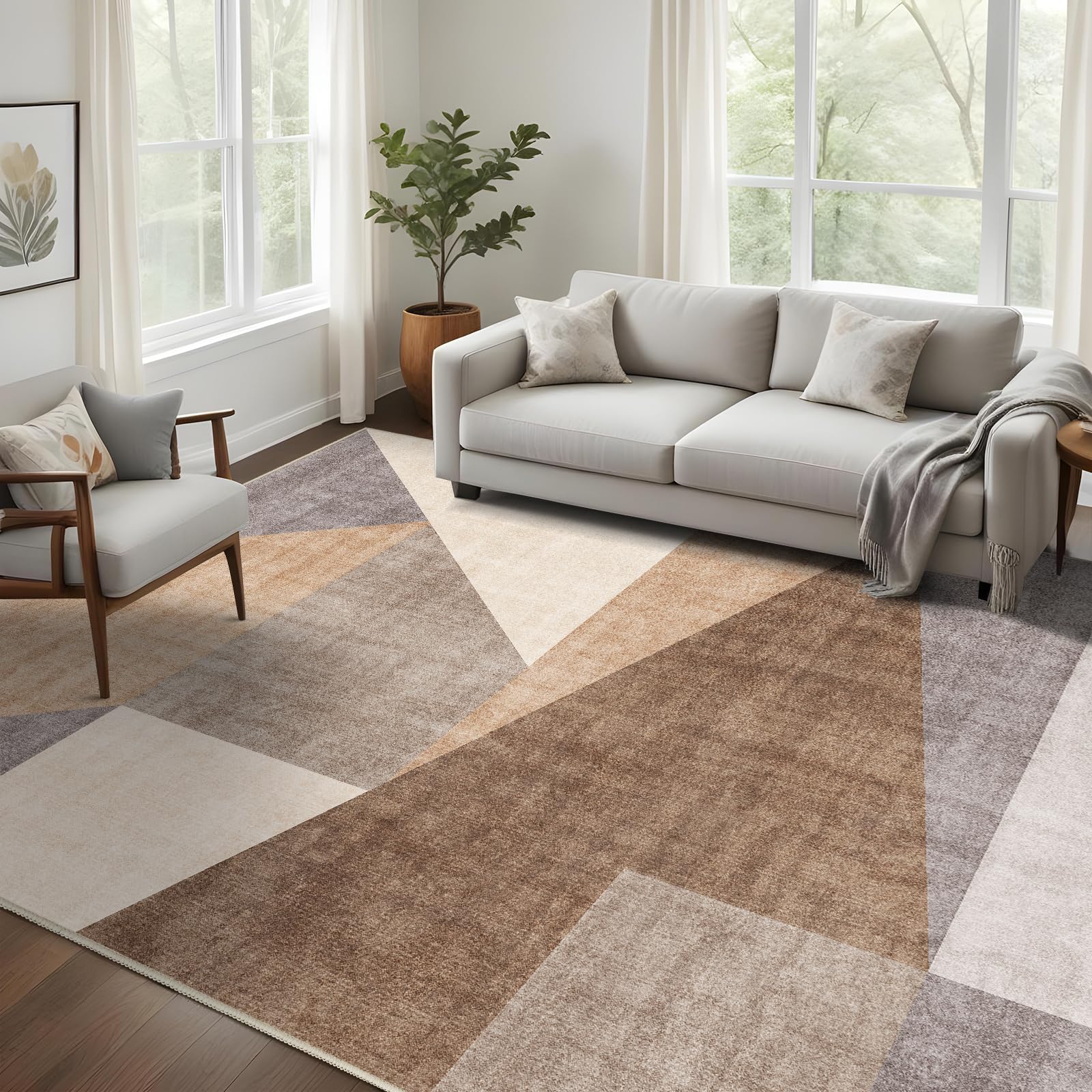 Hearthly Geometric Area Rug